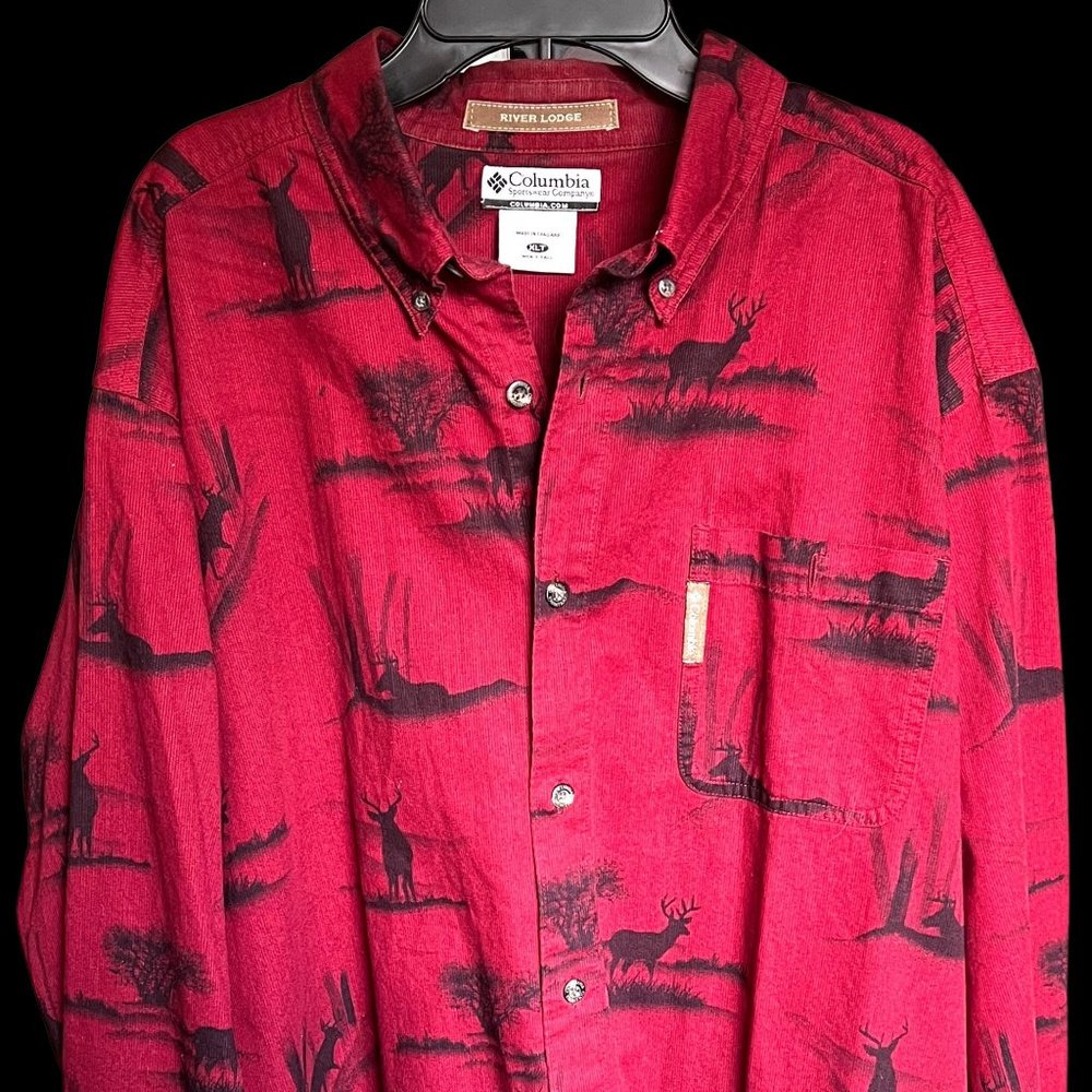 Mens Heavy Outdoor Camping Hunting Fishing Shirt - River Lodge by Columbia Sport
